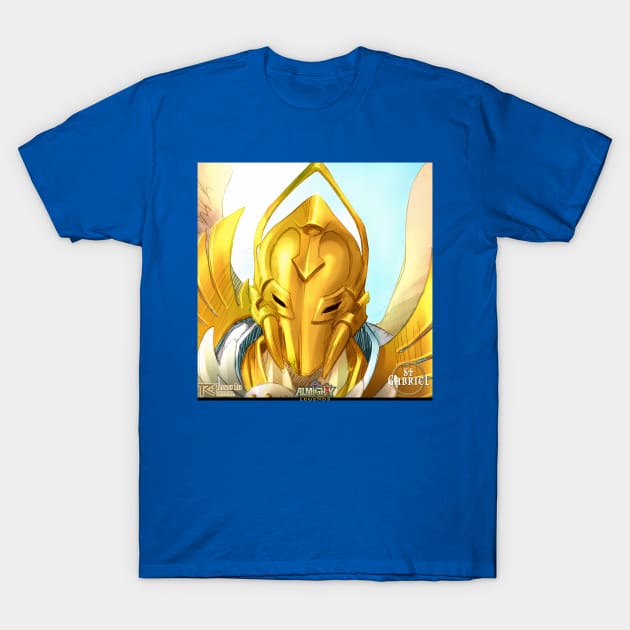 St Gabriel - Almighty Legends T-Shirt by Toytally Rad Creations